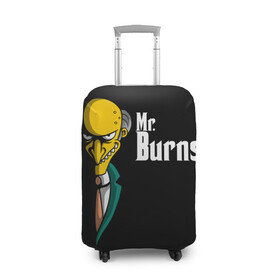 Чехол для чемодана 3D с принтом Mr. Burns (Simpsons) в Петрозаводске, 86% полиэфир, 14% спандекс | двустороннее нанесение принта, прорези для ручек и колес | burns | mr | mr. burns | simpsons | мистер бернс | симпсоны
