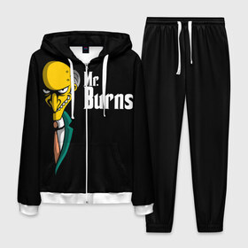 Мужской костюм 3D с принтом Mr Burns (Simpsons) в Петрозаводске, 100% полиэстер | Манжеты и пояс оформлены тканевой резинкой, двухслойный капюшон со шнурком для регулировки, карманы спереди | burns | mr | mr. burns | simpsons | мистер бернс | симпсоны