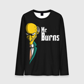 Мужской лонгслив 3D с принтом Mr. Burns (Simpsons) в Петрозаводске, 100% полиэстер | длинные рукава, круглый вырез горловины, полуприлегающий силуэт | Тематика изображения на принте: burns | mr | mr. burns | simpsons | мистер бернс | симпсоны