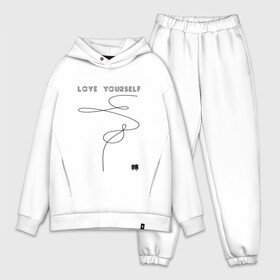 Мужской костюм хлопок OVERSIZE с принтом LOVE YOURSELF _ в Петрозаводске,  |  | bangtan boys | bts | бантаны | бтс