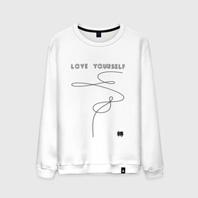 Мужской свитшот хлопок с принтом  LOVE YOURSELF _ в Петрозаводске, 100% хлопок |  | bangtan boys | bts | бантаны | бтс