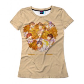 Женская футболка 3D с принтом LOVE YOURSELF_3 в Петрозаводске, 100% полиэфир ( синтетическое хлопкоподобное полотно) | прямой крой, круглый вырез горловины, длина до линии бедер | Тематика изображения на принте: bts bangtan boys бантаны бтс