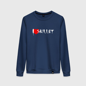 Женский свитшот хлопок с принтом I love Skillet в Петрозаводске, 100% хлопок | прямой крой, круглый вырез, на манжетах и по низу широкая трикотажная резинка  | skilet | skillet | альтернативный | гранж | группа | джен леджер | джон купер | индастриал | кори купер | метал | ню | пост | рок | сет моррисон | симфоник | скилет | хард | христианский