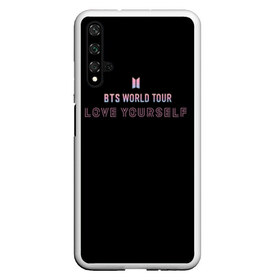 Чехол для Honor 20 с принтом BTS WORLD TOUR_color в Петрозаводске, Силикон | Область печати: задняя сторона чехла, без боковых панелей | Тематика изображения на принте: bangtan boys | bts | бантаны | бтс