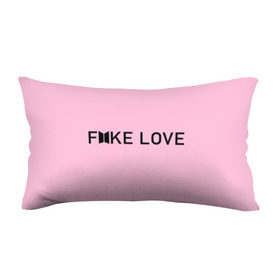 Подушка 3D антистресс с принтом FAKE LOVE_pink в Петрозаводске, наволочка — 100% полиэстер, наполнитель — вспененный полистирол | состоит из подушки и наволочки на молнии | bangtan boys | bts | бантаны | бтс