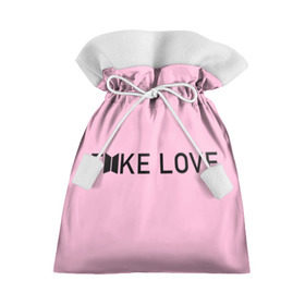 Подарочный 3D мешок с принтом FAKE LOVE_pink в Петрозаводске, 100% полиэстер | Размер: 29*39 см | bangtan boys | bts | бантаны | бтс