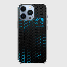 Чехол для iPhone 13 Pro с принтом TEAM LIQUID E SPORT в Петрозаводске,  |  | 2019 | blue | cybersport | esport | liquid | logo | pro league | sci fi | team | team liquid | броня | киберспорт | логотип | ромб | текстура | тим ликвид | фирменные цвета