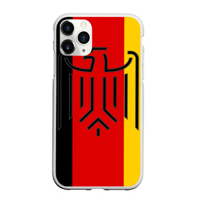 Чехол для iPhone 11 Pro матовый с принтом German eagle в Петрозаводске, Силикон |  | герб | германский | немецкий | орел | флаг