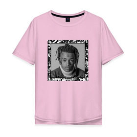 Мужская футболка хлопок Oversize с принтом XXXTentacion Love в Петрозаводске, 100% хлопок | свободный крой, круглый ворот, “спинка” длиннее передней части | art | rap | tentacion | xxx | xxxtentacion