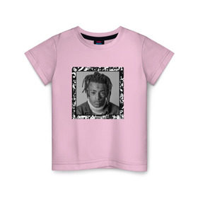 Детская футболка хлопок с принтом XXXTentacion Love в Петрозаводске, 100% хлопок | круглый вырез горловины, полуприлегающий силуэт, длина до линии бедер | art | rap | tentacion | xxx | xxxtentacion