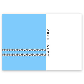 Поздравительная открытка с принтом Arch Enemy в Петрозаводске, 100% бумага | плотность бумаги 280 г/м2, матовая, на обратной стороне линовка и место для марки
 | ae | arch enemy | алисса уайт глаз | анджело | арх | архенеме | архэнеми | арч | арчэнеми | даниэль эрландссон | джефф лумис | енеме | инеме | инемэ | майкл эмотт | шарли | энеме | энеми | энемэ