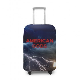 Чехол для чемодана 3D с принтом American Gods в Петрозаводске, 86% полиэфир, 14% спандекс | двустороннее нанесение принта, прорези для ручек и колес | american gods | omg | американские боги | джиллиан андерсон | иэн макшейн | пабло шрайбер | фантастика | эмили браунинг