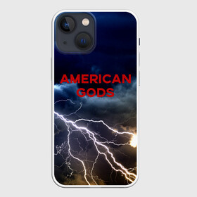 Чехол для iPhone 13 mini с принтом American Gods в Петрозаводске,  |  | american gods | omg | американские боги | джиллиан андерсон | иэн макшейн | пабло шрайбер | фантастика | эмили браунинг