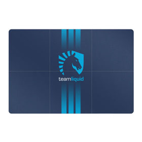 Магнитный плакат 3Х2 с принтом TEAM LIQUID E-SPORT в Петрозаводске, Полимерный материал с магнитным слоем | 6 деталей размером 9*9 см | Тематика изображения на принте: 2019 | blue | cybersport | esport | liquid | logo | pro league | team | team liquid | киберспорт | логотип | тим ликвид | фирменные цвета