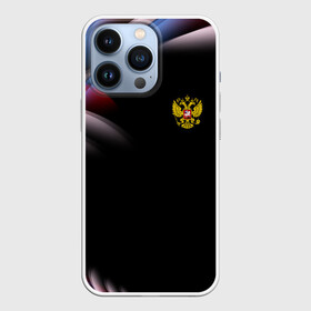 Чехол для iPhone 13 Pro с принтом Россия в Петрозаводске,  |  | abstraction | grunge | russia | sport | абстракция | герб | краска | русский | символика рф | спорт | спортивный | триколор | униформа | форма | я русский