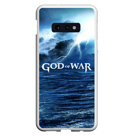 Чехол для Samsung S10E с принтом God of WAR в Петрозаводске, Силикон | Область печати: задняя сторона чехла, без боковых панелей | atreus | god of war | god of war 4 | gow | kratos | ps4 | атрей | бог войны | гов | зы4 | кратос | левиафан | мальчик | мимир | мировой змей | пиратs | руны | эксклюзив