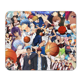 Коврик для мышки прямоугольный с принтом Kuroko no Basket в Петрозаводске, натуральный каучук | размер 230 х 185 мм; запечатка лицевой стороны | аниме | баскетбол | спорт