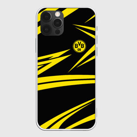 Чехол для iPhone 12 Pro с принтом BORUSSIA. в Петрозаводске, силикон | область печати: задняя сторона чехла, без боковых панелей | borussia | fc | football | football club | geometry | sport | texture | боруссия | геометрия | спорт | спортивные | текстура | униформа | фирменные цвета | фк | футбол | футбольный клуб