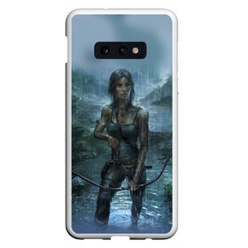 Чехол для Samsung S10E с принтом Tomb Raider Лара Крофт в Петрозаводске, Силикон | Область печати: задняя сторона чехла, без боковых панелей | Тематика изображения на принте: adventure | lara croft | tomb rider | археолог | гробниц | крофт | лара | приключения | расхитительница