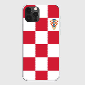 Чехол для iPhone 12 Pro Max с принтом Форма Хорватии в Петрозаводске, Силикон |  | Тематика изображения на принте: football | sport | команды чм | сборная хорватии | сборные по футболу | сборные чм | футбол | хорватия | чемпионат мира