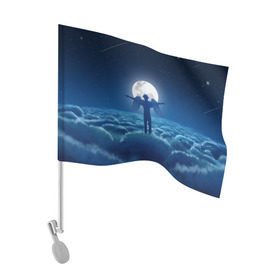 Флаг для автомобиля с принтом XXXTentacion Fly в Петрозаводске, 100% полиэстер | Размер: 30*21 см | art | fly | moon | rap | space | tentacion | xxx | xxxtentacion | космос | луна | небеса | тентасьон