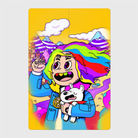 Магнитный плакат 2Х3 с принтом 69 rainbow в Петрозаводске, Полимерный материал с магнитным слоем | 6 деталей размером 9*9 см | Тематика изображения на принте: 6ix9ine | sixnine