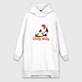 Платье-худи хлопок с принтом Chilly Willy в Петрозаводске,  |  | chilly | chilly willy | арт | животные | милые | мультфильмы | пингвины | чилли вилли