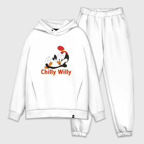 Мужской костюм хлопок OVERSIZE с принтом Chilly Willy в Петрозаводске,  |  | chilly | chilly willy | арт | животные | милые | мультфильмы | пингвины | чилли вилли