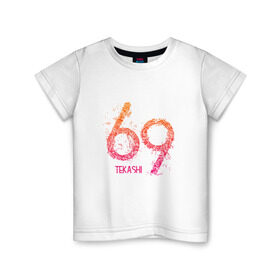 Детская футболка хлопок с принтом Tekashi69 в Петрозаводске, 100% хлопок | круглый вырез горловины, полуприлегающий силуэт, длина до линии бедер | 6ix9ine | sixnine | tekashi