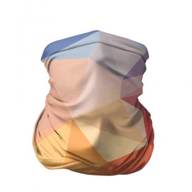 Бандана-труба 3D с принтом Polygon orange в Петрозаводске, 100% полиэстер, ткань с особыми свойствами — Activecool | плотность 150‒180 г/м2; хорошо тянется, но сохраняет форму | Тематика изображения на принте: 