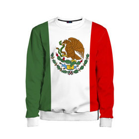 Детский свитшот 3D с принтом Мексика Чемпионат Мира в Петрозаводске, 100% полиэстер | свободная посадка, прямой крой, мягкая тканевая резинка на рукавах и понизу свитшота | mexico | бразилия | мексика | сборная мексики | футбол | чемпионат мира