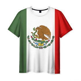 Мужская футболка 3D с принтом Мексика Чемпионат Мира в Петрозаводске, 100% полиэфир | прямой крой, круглый вырез горловины, длина до линии бедер | Тематика изображения на принте: mexico | бразилия | мексика | сборная мексики | футбол | чемпионат мира