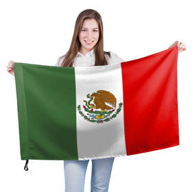 Флаг 3D с принтом Мексика Чемпионат Мира в Петрозаводске, 100% полиэстер | плотность ткани — 95 г/м2, размер — 67 х 109 см. Принт наносится с одной стороны | Тематика изображения на принте: mexico | бразилия | мексика | сборная мексики | футбол | чемпионат мира