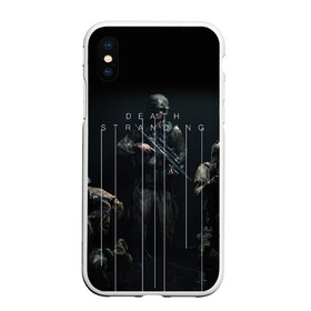 Чехол для iPhone XS Max матовый с принтом DEATH STRANDING в Петрозаводске, Силикон | Область печати: задняя сторона чехла, без боковых панелей | hideo kojima | hilermo del toro | kojima productions | norman reedus | бурят гений | гильермо дель торо | леа сейду | лея | мадс миккельсен | норман ридус | хидео кодзима