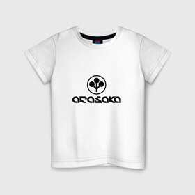 Детская футболка хлопок с принтом ARASAKA   CYBERPUNK 2077 в Петрозаводске, 100% хлопок | круглый вырез горловины, полуприлегающий силуэт, длина до линии бедер | 