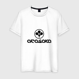 Мужская футболка хлопок с принтом ARASAKA   CYBERPUNK 2077 в Петрозаводске, 100% хлопок | прямой крой, круглый вырез горловины, длина до линии бедер, слегка спущенное плечо. | Тематика изображения на принте: 