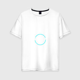 Женская футболка хлопок Oversize с принтом Detroit Become Human в Петрозаводске, 100% хлопок | свободный крой, круглый ворот, спущенный рукав, длина до линии бедер
 | android | dbh | detroit | detroit become human | deviant | game | gamer | андроид | девиант | детройт | игра