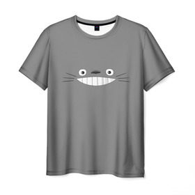 Мужская футболка 3D с принтом Мой сосед Тоторо в Петрозаводске, 100% полиэфир | прямой крой, круглый вырез горловины, длина до линии бедер | Тематика изображения на принте: totoro | хаяо миядзаки