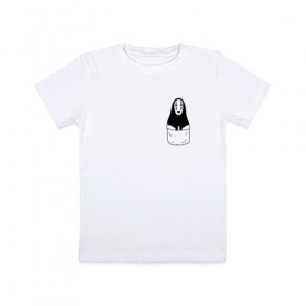 Детская футболка хлопок с принтом Унесённые призраками в Петрозаводске, 100% хлопок | круглый вырез горловины, полуприлегающий силуэт, длина до линии бедер | spirited away | миядзаки | хаяо