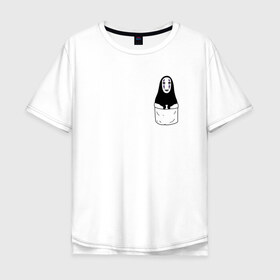 Мужская футболка хлопок Oversize с принтом Унесённые призраками в Петрозаводске, 100% хлопок | свободный крой, круглый ворот, “спинка” длиннее передней части | spirited away | миядзаки | хаяо
