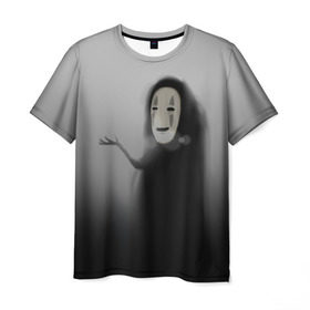 Мужская футболка 3D с принтом Унесенные призраками в Петрозаводске, 100% полиэфир | прямой крой, круглый вырез горловины, длина до линии бедер | Тематика изображения на принте: spirited away | миядзаки | хаяо