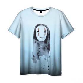 Мужская футболка 3D с принтом Унесенные призраками в Петрозаводске, 100% полиэфир | прямой крой, круглый вырез горловины, длина до линии бедер | spirited away | миядзаки | хаяо