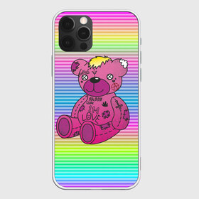 Чехол для iPhone 12 Pro Max с принтом Мишка Lil Peep в Петрозаводске, Силикон |  | gbc | hip hop | lil peep | love | pink | rap | лил пип | лилпип | медведь | медвежонок | мишка | реп | розовый | рэп | тату | трэп | хип хоп | эмо
