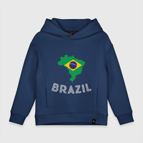 Детское худи Oversize хлопок с принтом Бразилия в Петрозаводске, френч-терри — 70% хлопок, 30% полиэстер. Мягкий теплый начес внутри —100% хлопок | боковые карманы, эластичные манжеты и нижняя кромка, капюшон на магнитной кнопке | brasil | brazil | football | goal | neymar | sport | team | бразилия | гол | игрок | марсело | мяч | неймар | спорт | тренер | футбол | чемпион | чемпионат