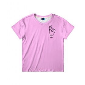 Детская футболка 3D с принтом Zero Death Pink в Петрозаводске, 100% гипоаллергенный полиэфир | прямой крой, круглый вырез горловины, длина до линии бедер, чуть спущенное плечо, ткань немного тянется | Тематика изображения на принте: 