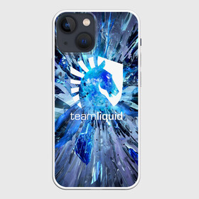 Чехол для iPhone 13 mini с принтом TEAM LIQUID E SPORT в Петрозаводске,  |  | 2019 | blue | cybersport | esport | liquid | logo | pro league | team | team liquid | киберспорт | логотип | тим ликвид | фирменные цвета