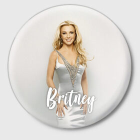 Значок с принтом Britney _ в Петрозаводске,  металл | круглая форма, металлическая застежка в виде булавки | Тематика изображения на принте: baby one more time | britney spears | oops | бритни спирс