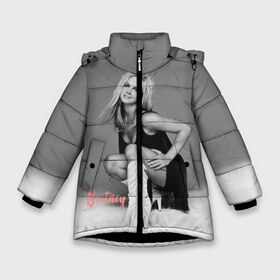 Зимняя куртка для девочек 3D с принтом Britney _ в Петрозаводске, ткань верха — 100% полиэстер; подклад — 100% полиэстер, утеплитель — 100% полиэстер. | длина ниже бедра, удлиненная спинка, воротник стойка и отстегивающийся капюшон. Есть боковые карманы с листочкой на кнопках, утяжки по низу изделия и внутренний карман на молнии. 

Предусмотрены светоотражающий принт на спинке, радужный светоотражающий элемент на пуллере молнии и на резинке для утяжки. | baby one more time | britney spears | oops | бритни спирс