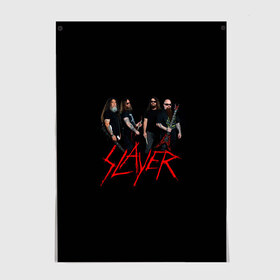 Постер с принтом Slayer в Петрозаводске, 100% бумага
 | бумага, плотность 150 мг. Матовая, но за счет высокого коэффициента гладкости имеет небольшой блеск и дает на свету блики, но в отличии от глянцевой бумаги не покрыта лаком | slayer | гэри холт | керри кинг | музыка | пол бостаф | рок группа | слаер | слайер | слеар | слеер | слейр | слеяр | том арайа | хеви