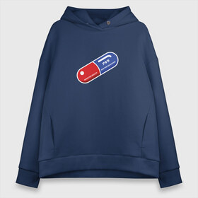 Женское худи Oversize хлопок с принтом Good for health в Петрозаводске, френч-терри — 70% хлопок, 30% полиэстер. Мягкий теплый начес внутри —100% хлопок | боковые карманы, эластичные манжеты и нижняя кромка, капюшон на магнитной кнопке | akira | anime | good for health